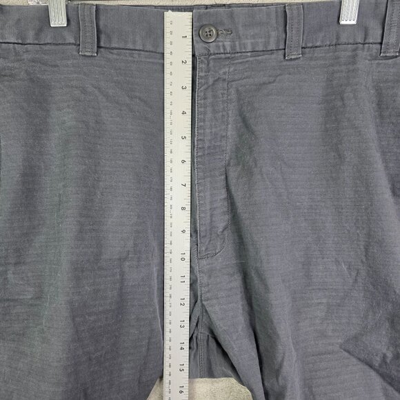 Mens Dark Gray Rowm Flat Front Shorts Cotton & Spandex Blend 9" Inseam Size 44 - Picture 5 of 9